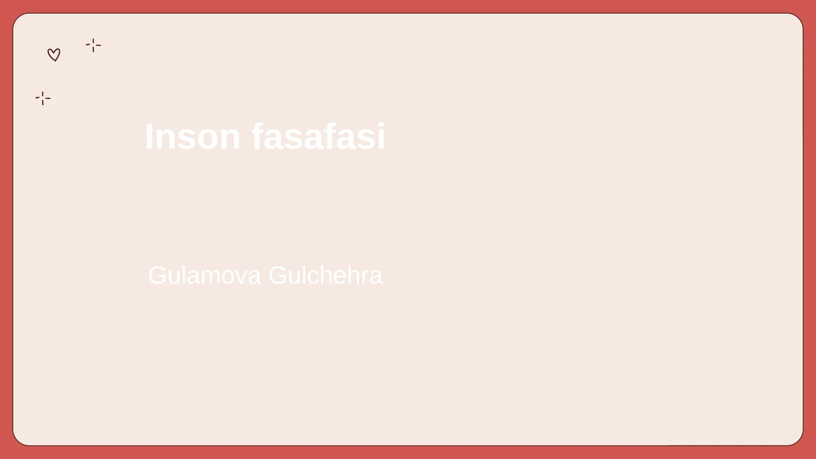 Inson fasafasi
