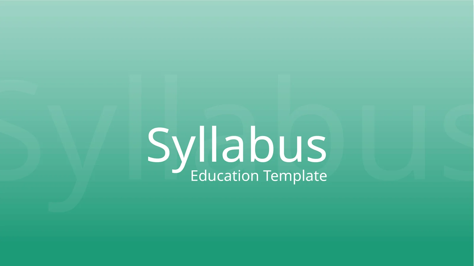Syllabus