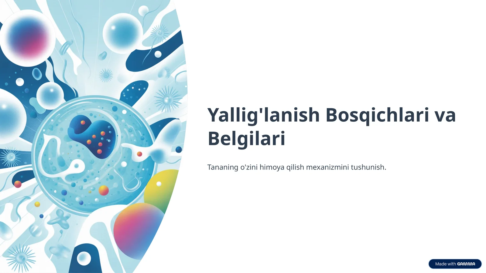 Yallig'lanish Bosqichlari va Belgilari
