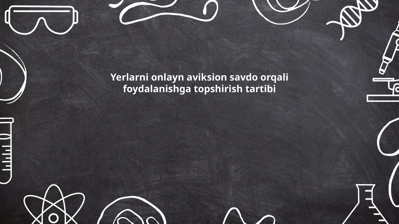Yerlarni onlayn aviksion savdo orqali foydalanishga topshirish tartibi