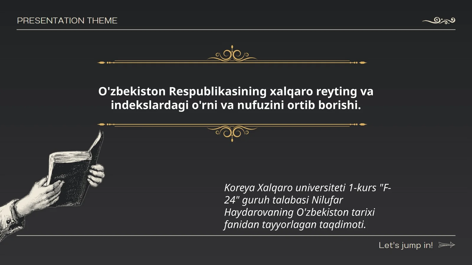 O'zbekiston Respublikasining xalqaro reyting va indekslardagi o'rni va nufuzini ortib borishi