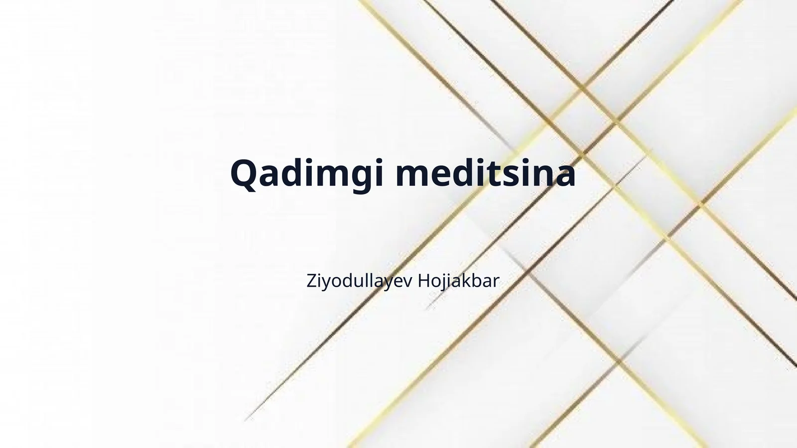 Qadimgi meditsina
