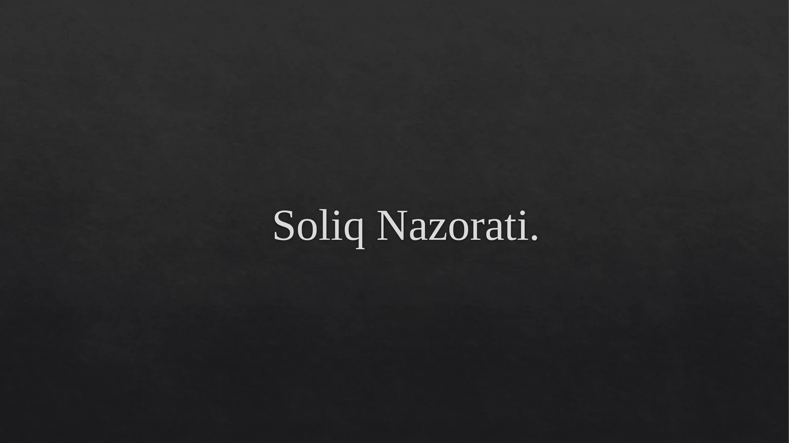 SoliqNazorati