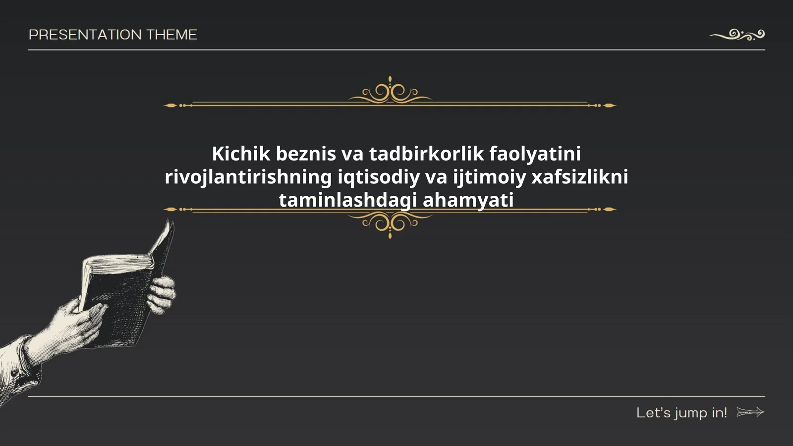 Kichik beznis va tadbirkorlik faolyatini rivojlantirishning iqtisodiy va ijtimoiy xafsizlikni taminlashdagi ahamyati