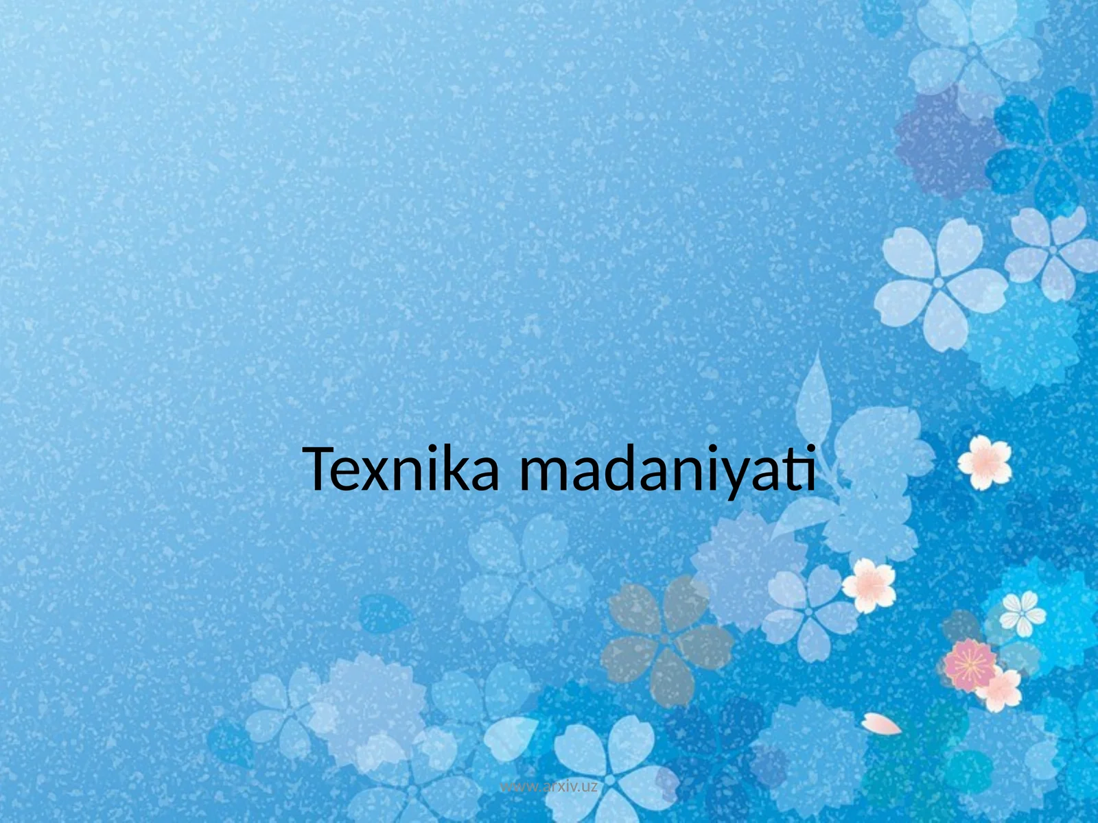 Texnika madaniyati