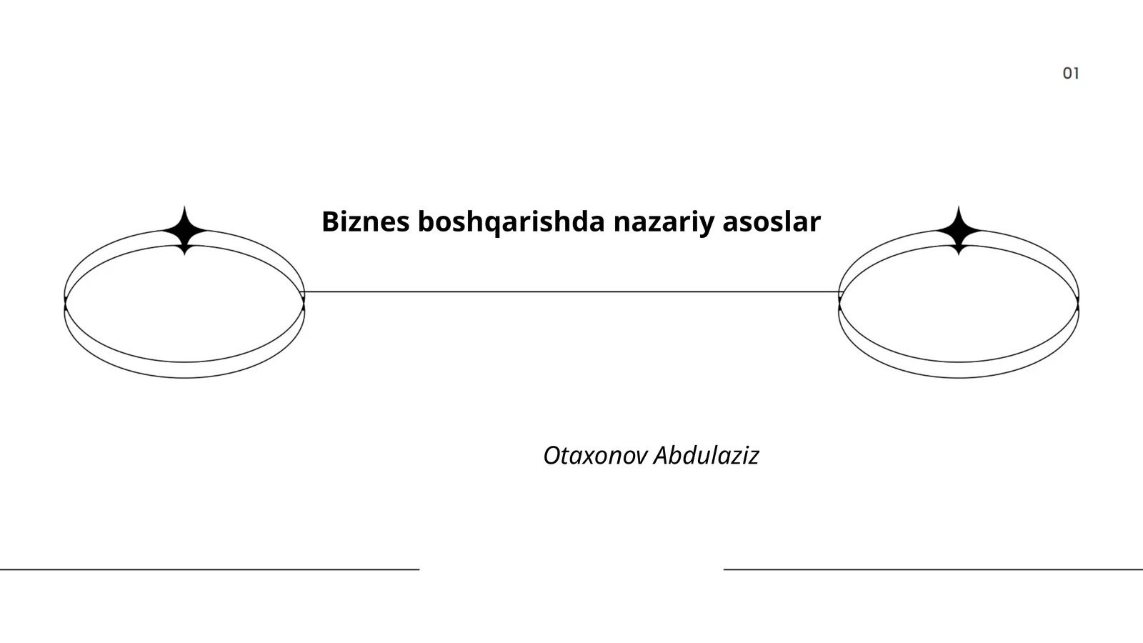 Biznes boshqarishda nazariy asoslar