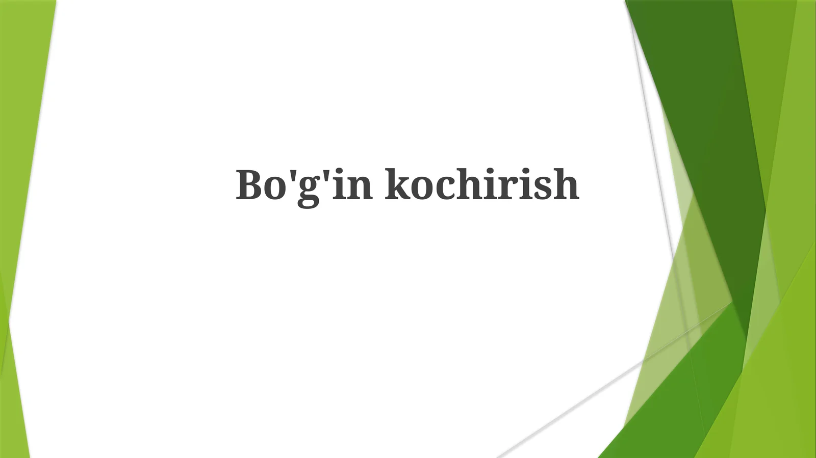 Bo'g'inkochirish