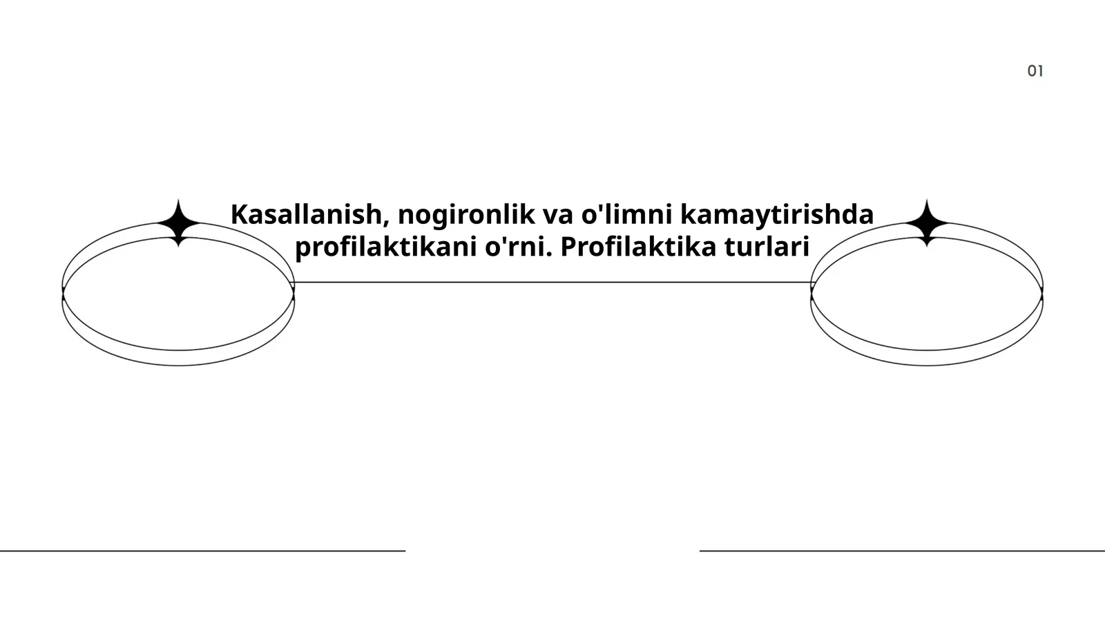 Kasallanish, nogironlik va o'limni kamaytirishda profilaktikani o'rni. Profilaktika turlari