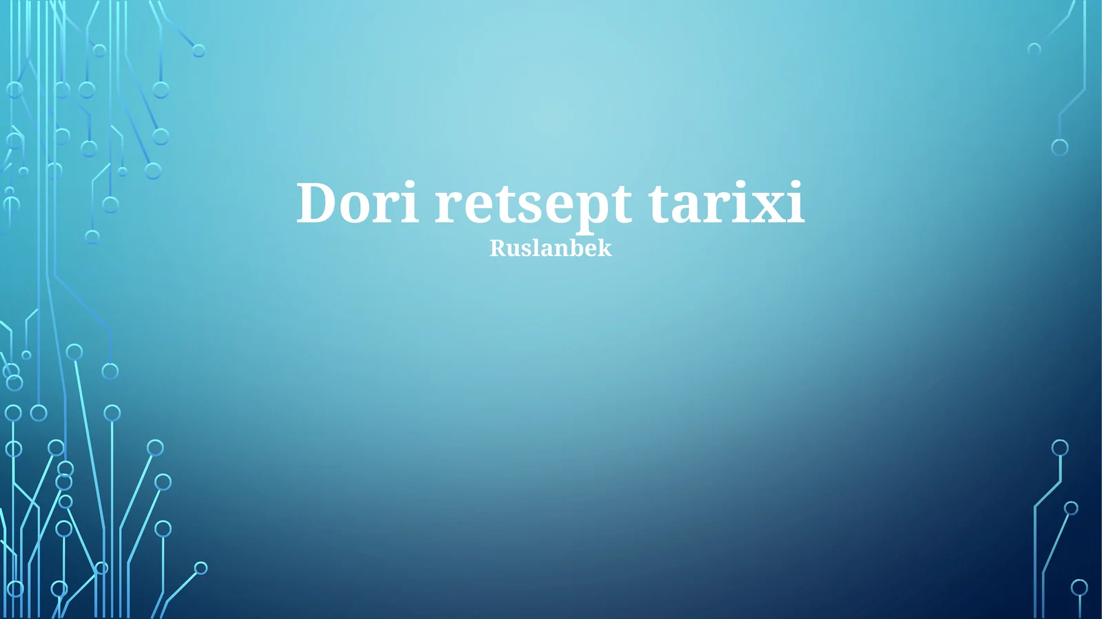 Dori retsept tarixi