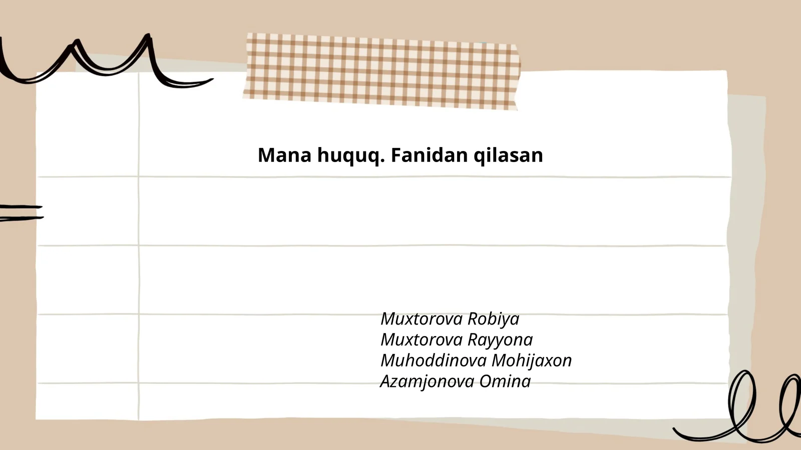 Huquq tushunchasi va uning turlari