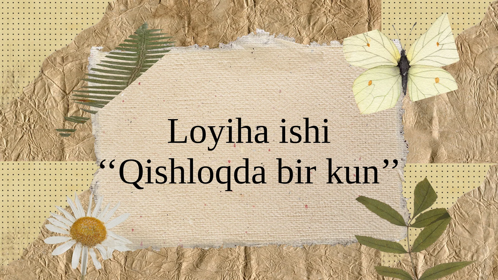 Qishloqda bir kun