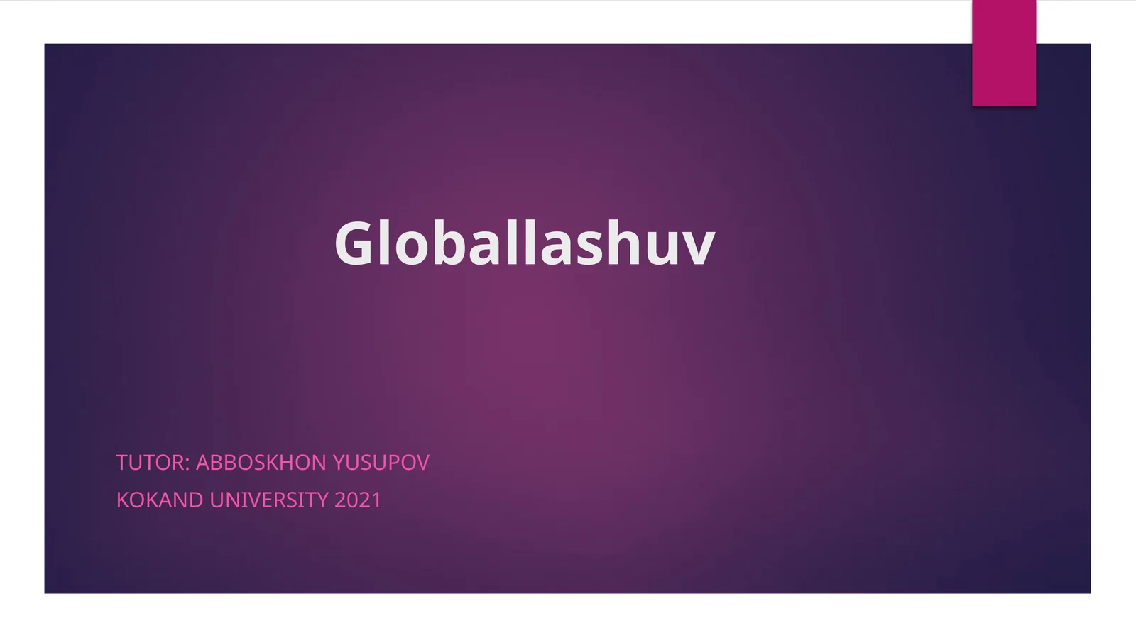 Globallashuv