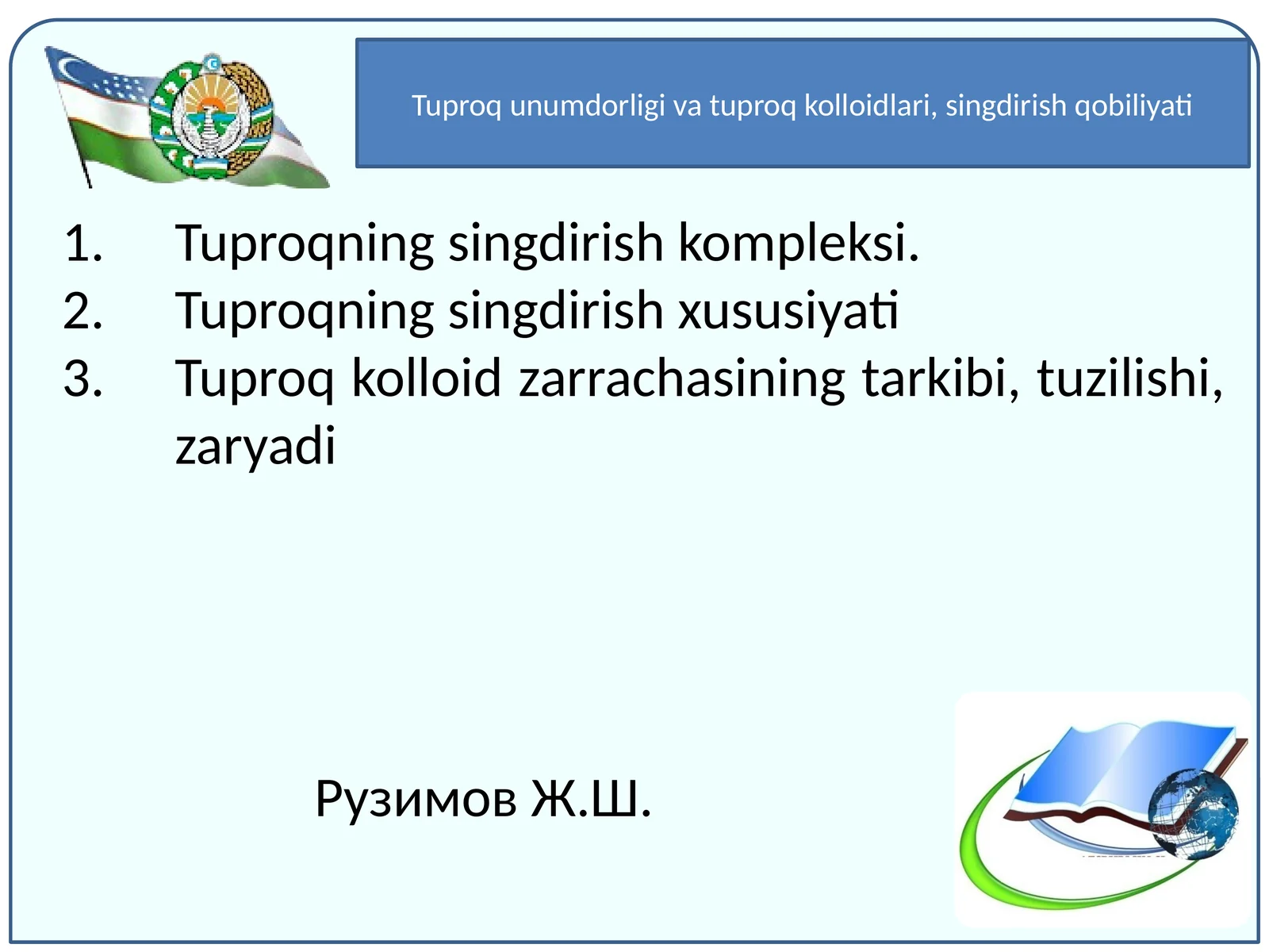 Tuproqning Singdirish Kompleksi