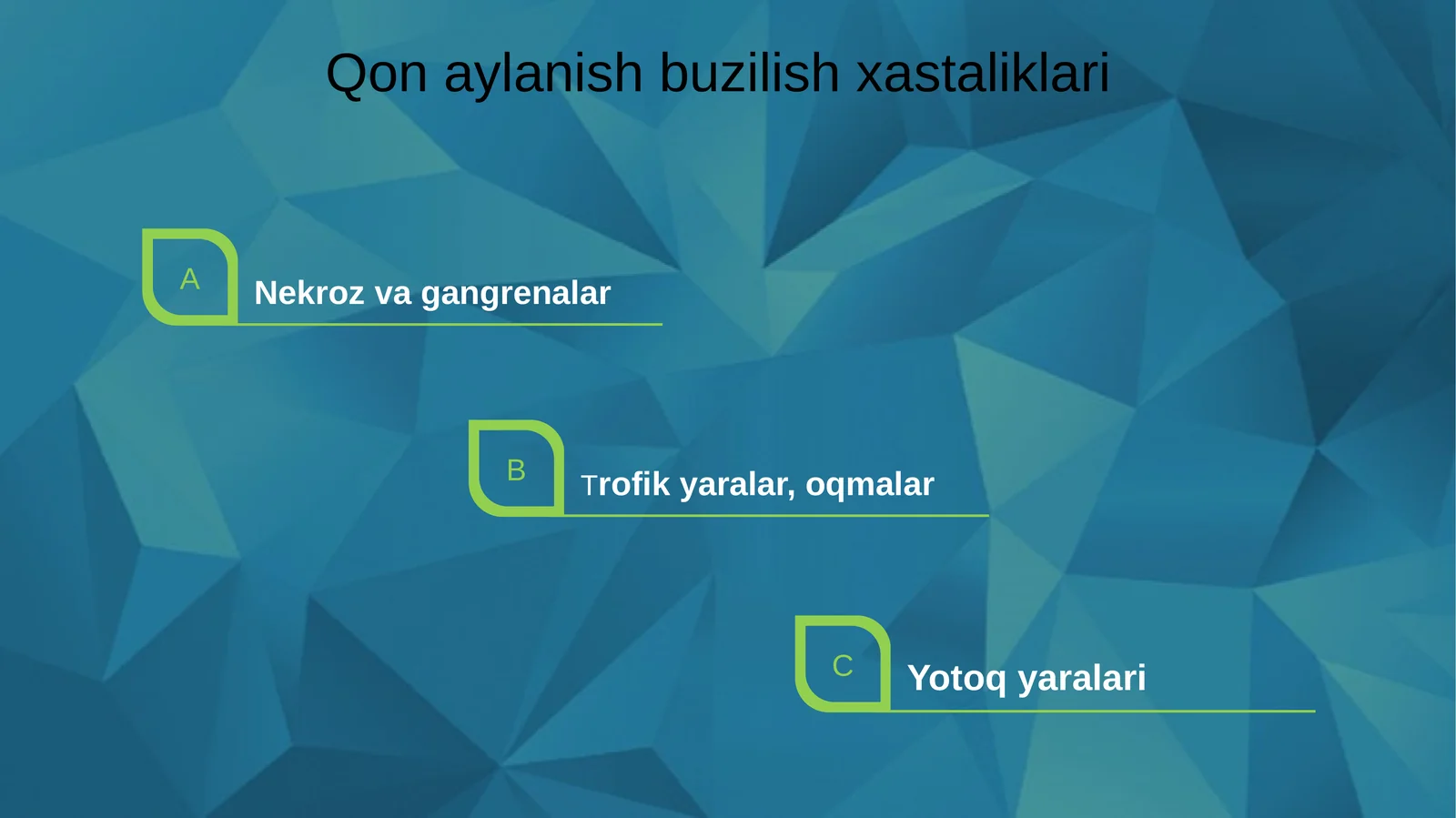 Qon aylanishi buzilishi kasalliklari