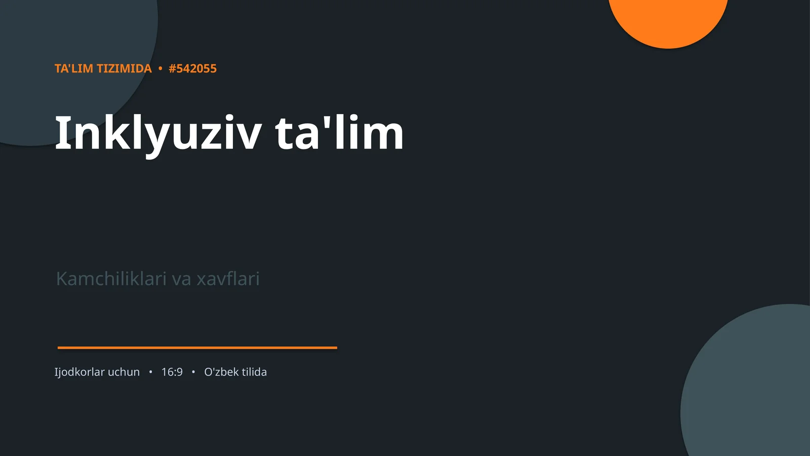 Inklyuziv ta'lim