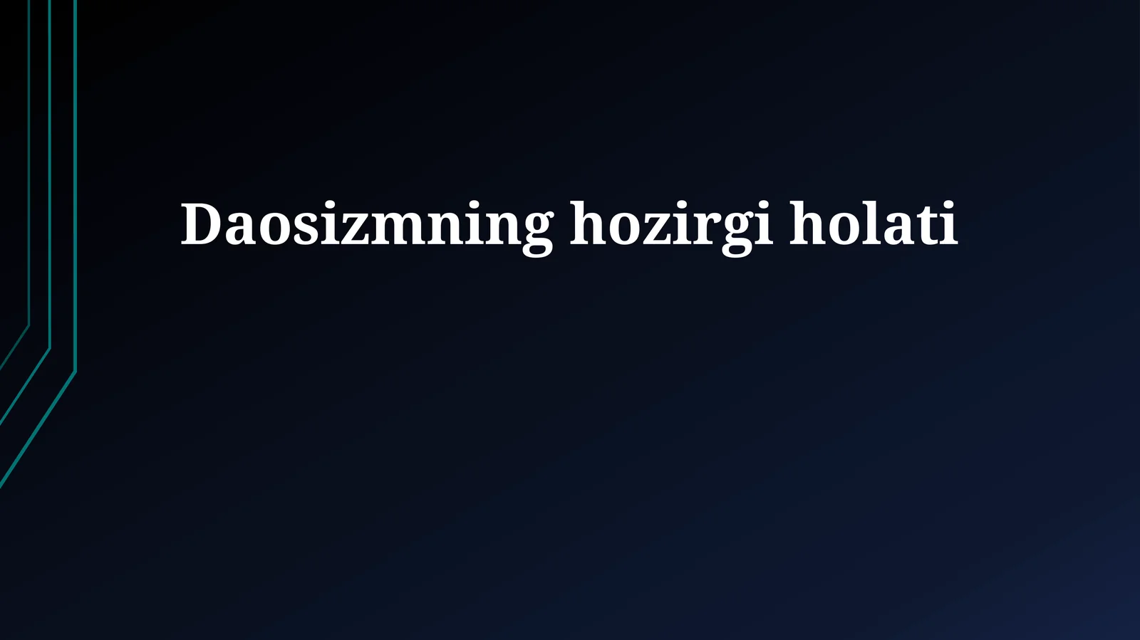 Daosizmning hozirgi holati