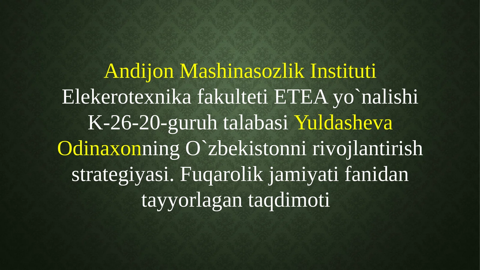 Fuqarolik jamiyatining asosiy belgilar va tamoyillari