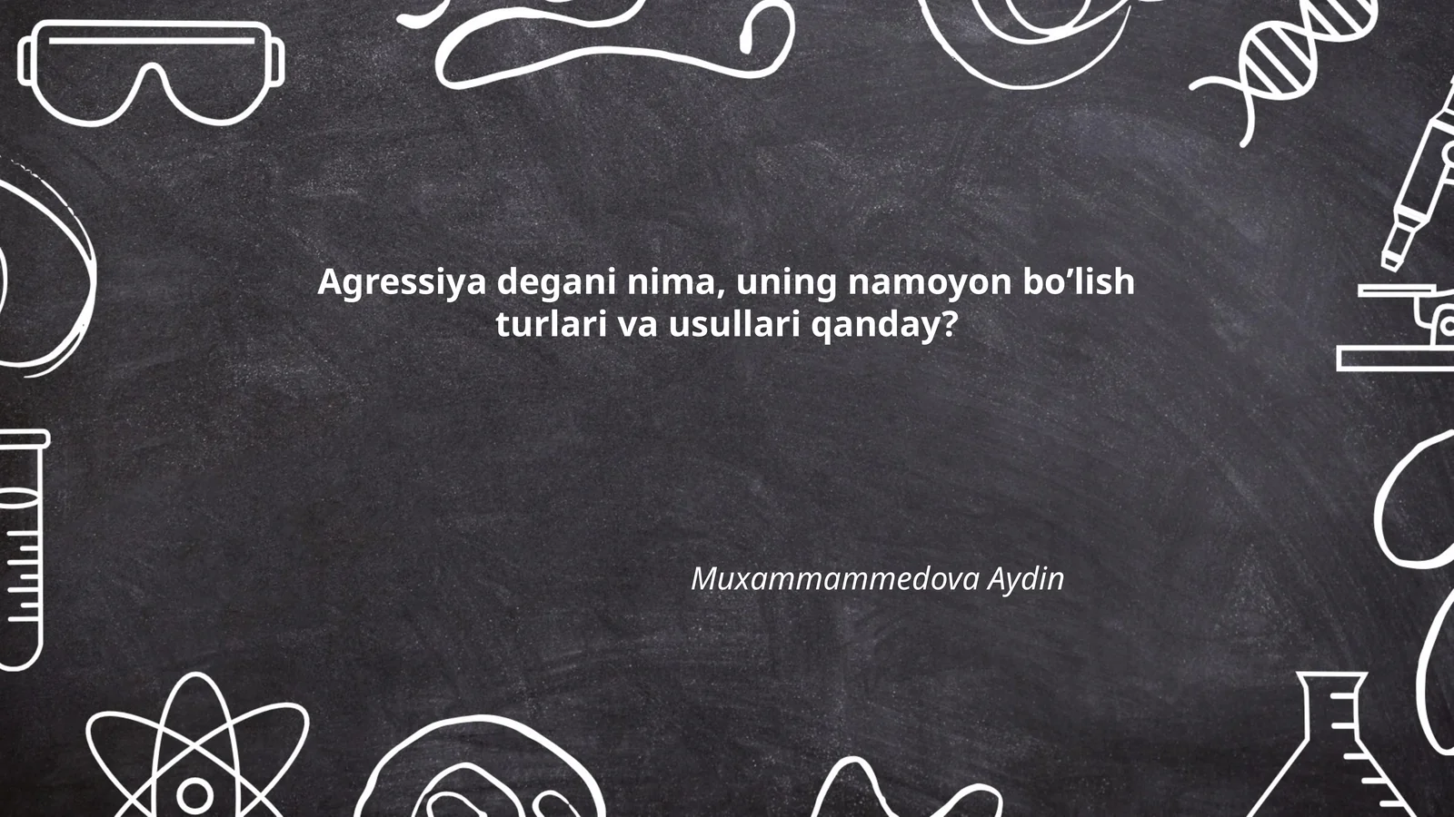 Agressiya degani nima, uning namoyon boʼlish turlari va usullari qanday?