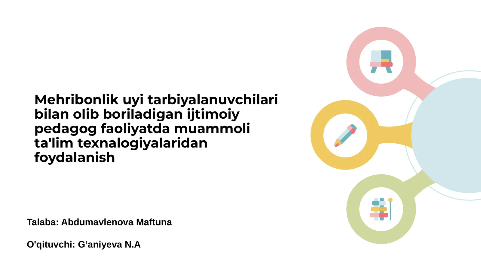 Ijtimoiy pedagog faoliyatda muammoli ta'lim texnologiyalari