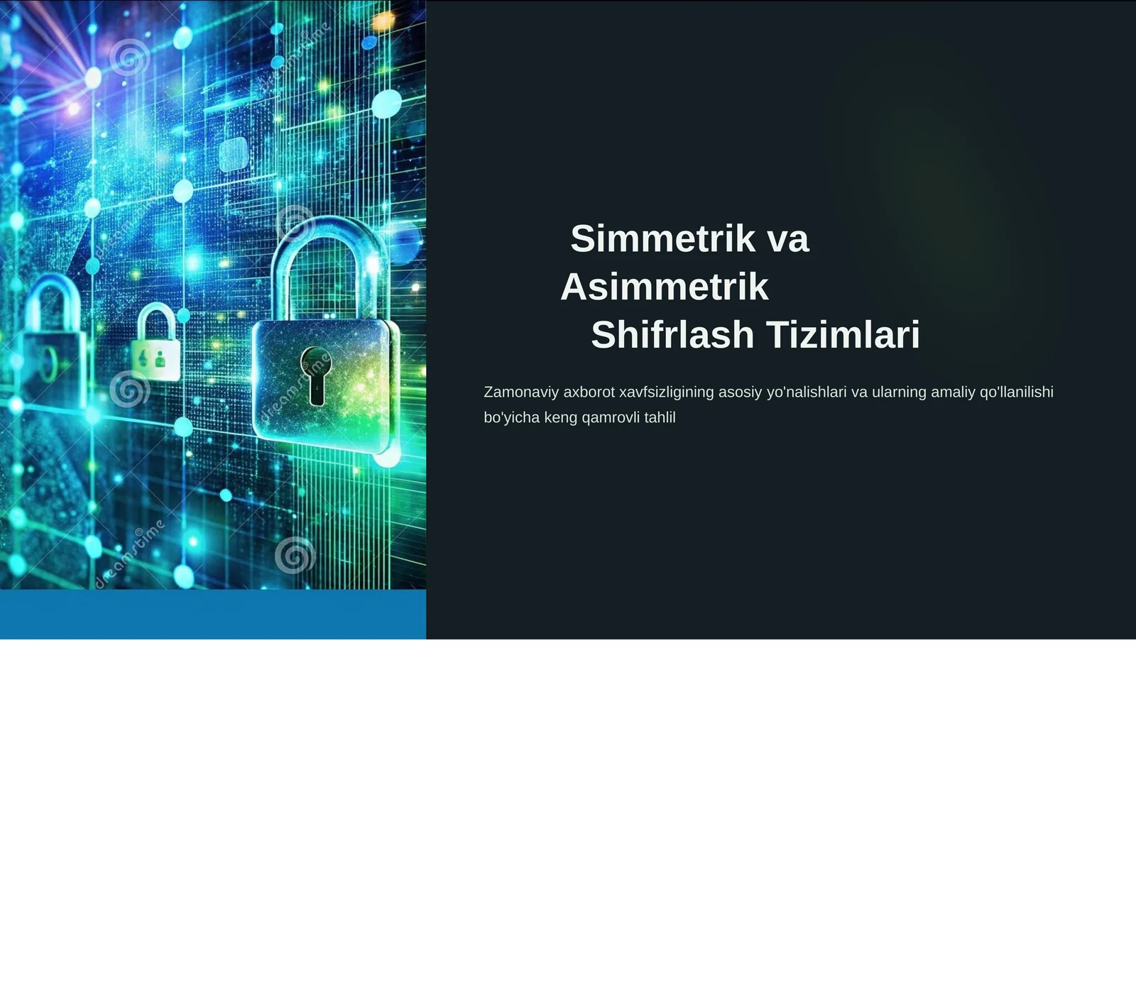 Shifrlash Tizimlari