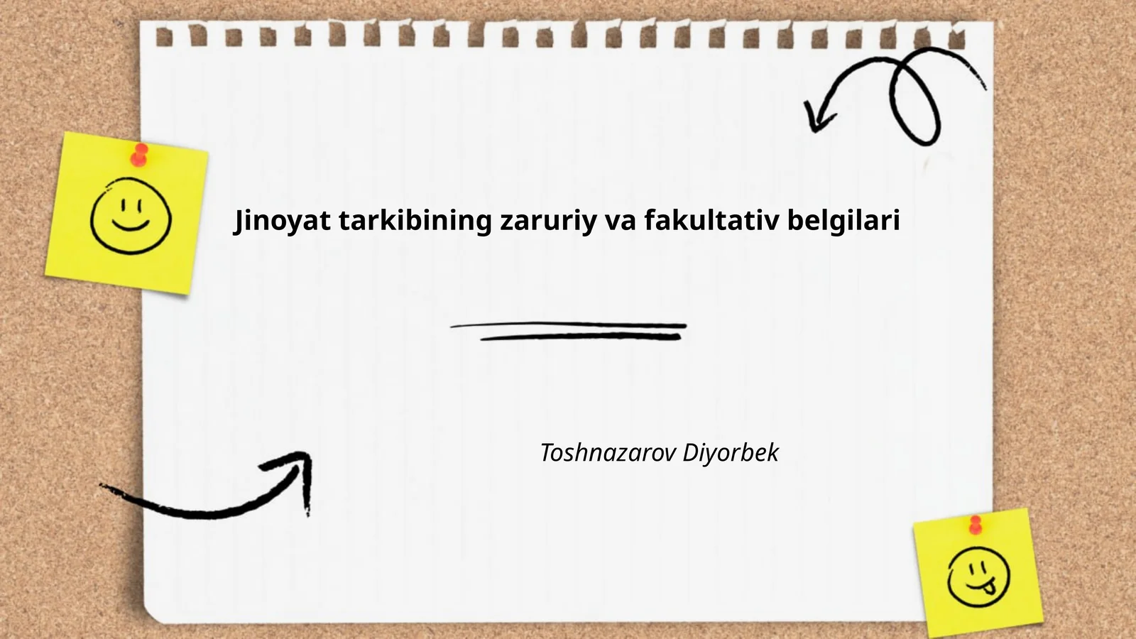 Jinoyat tarkibining zaruriy va fakultativ belgilari