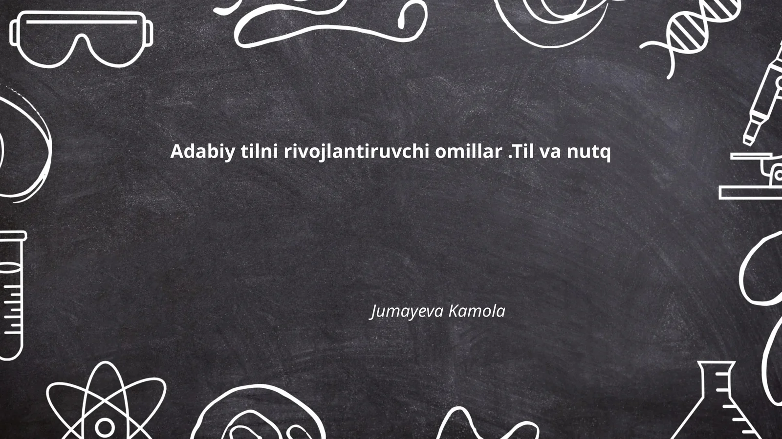 Adabiy tilni rivojlantiruvchi omillar.Til va nutq