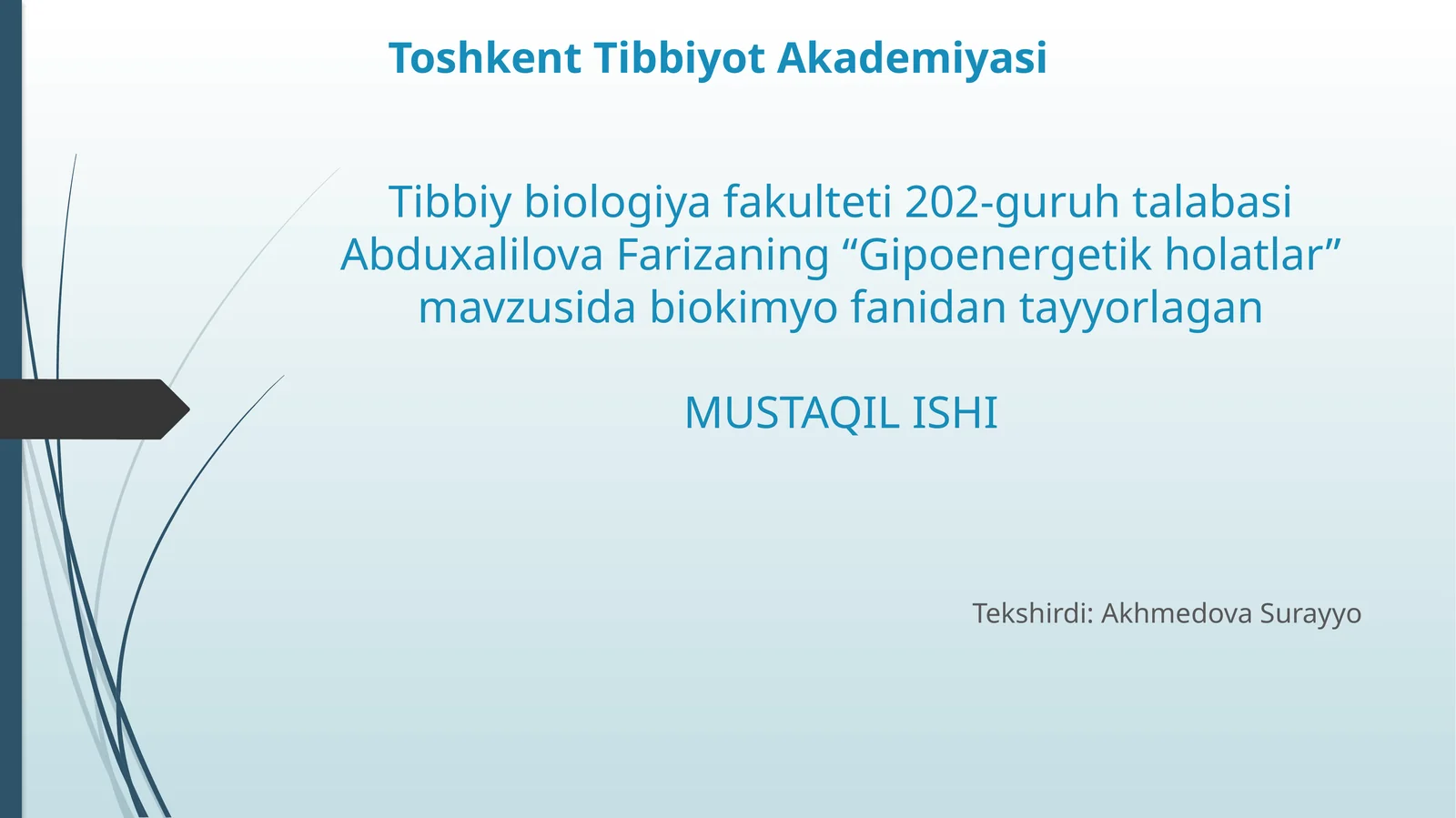 Gipoenergetik holatlar