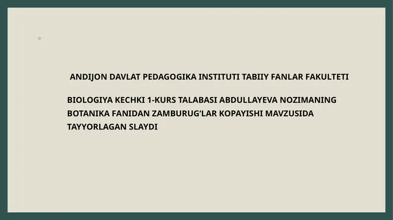 Oʻsimliklardamitozvameyozjarayonlar