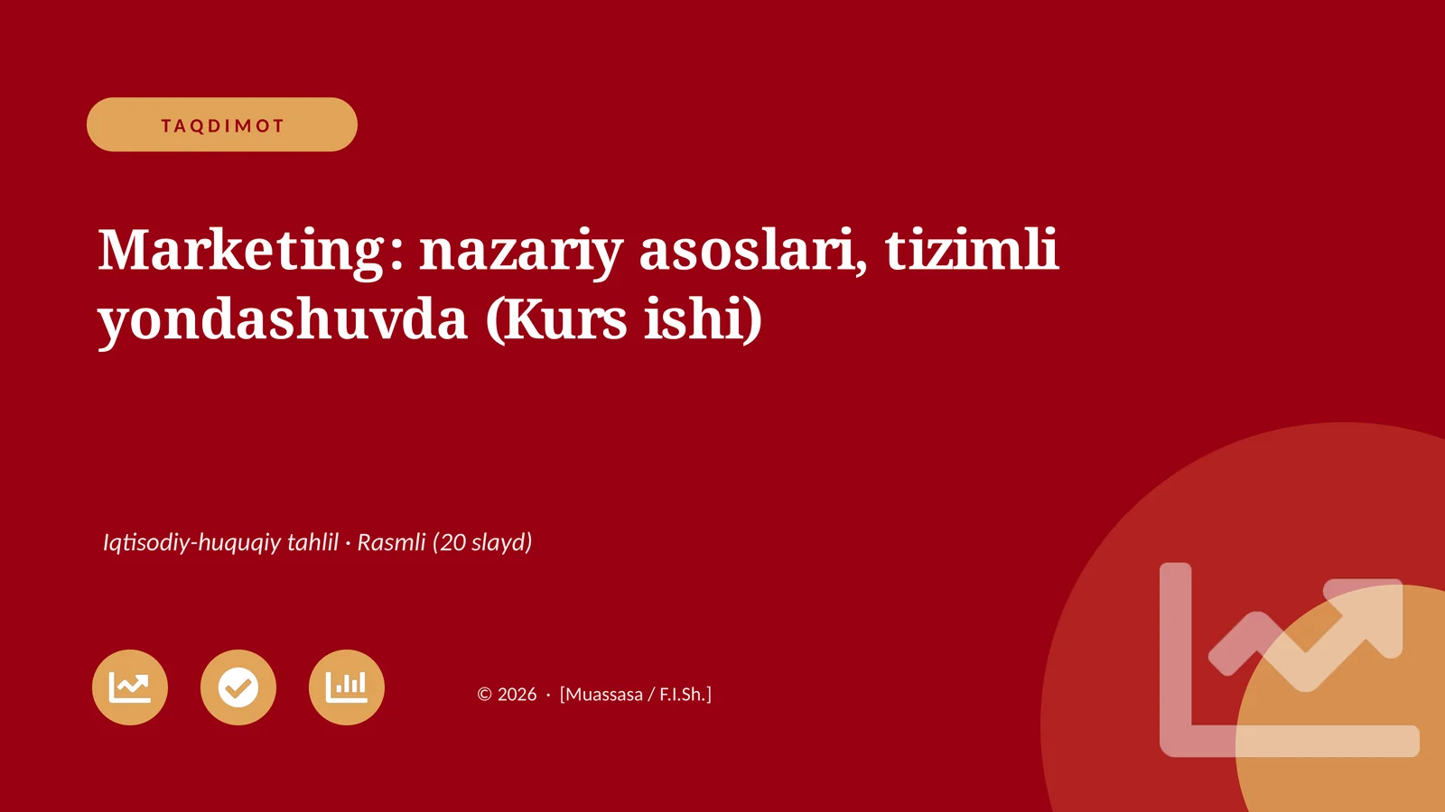 Marketing: nazariy asoslari, tizimli yondashuvda (Kurs ishi)