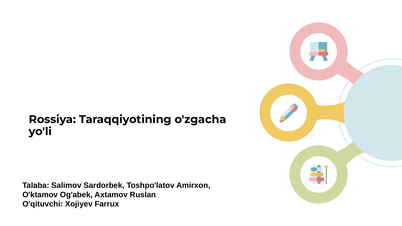Rossiya: Taraqqiyotining o'zgacha yo'li