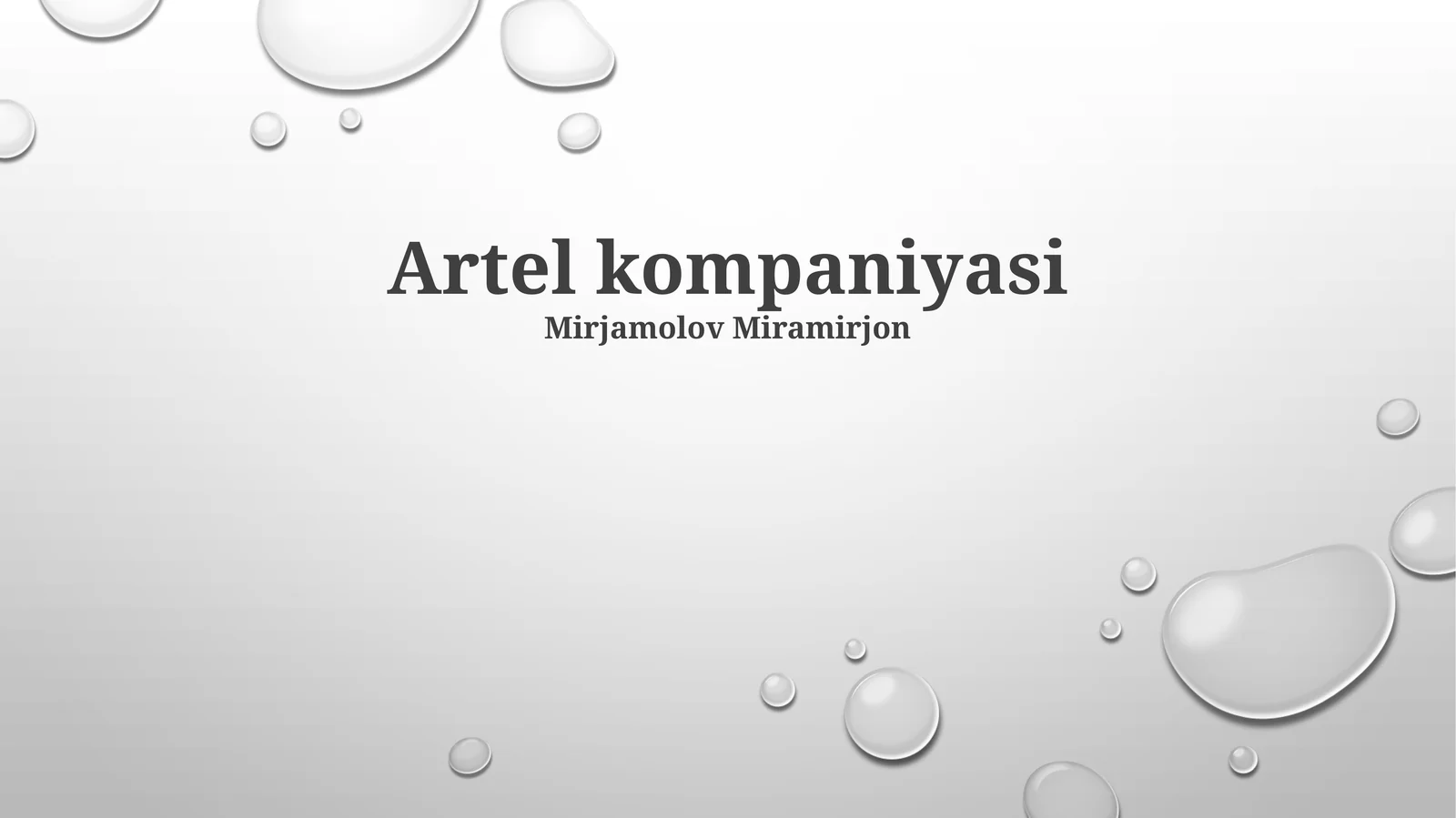 Artel kompaniyasi