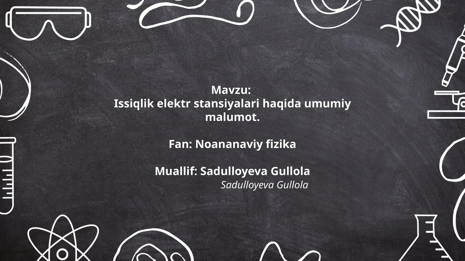 Issiqlik elektr stansiyalari haqida umumiy malumot