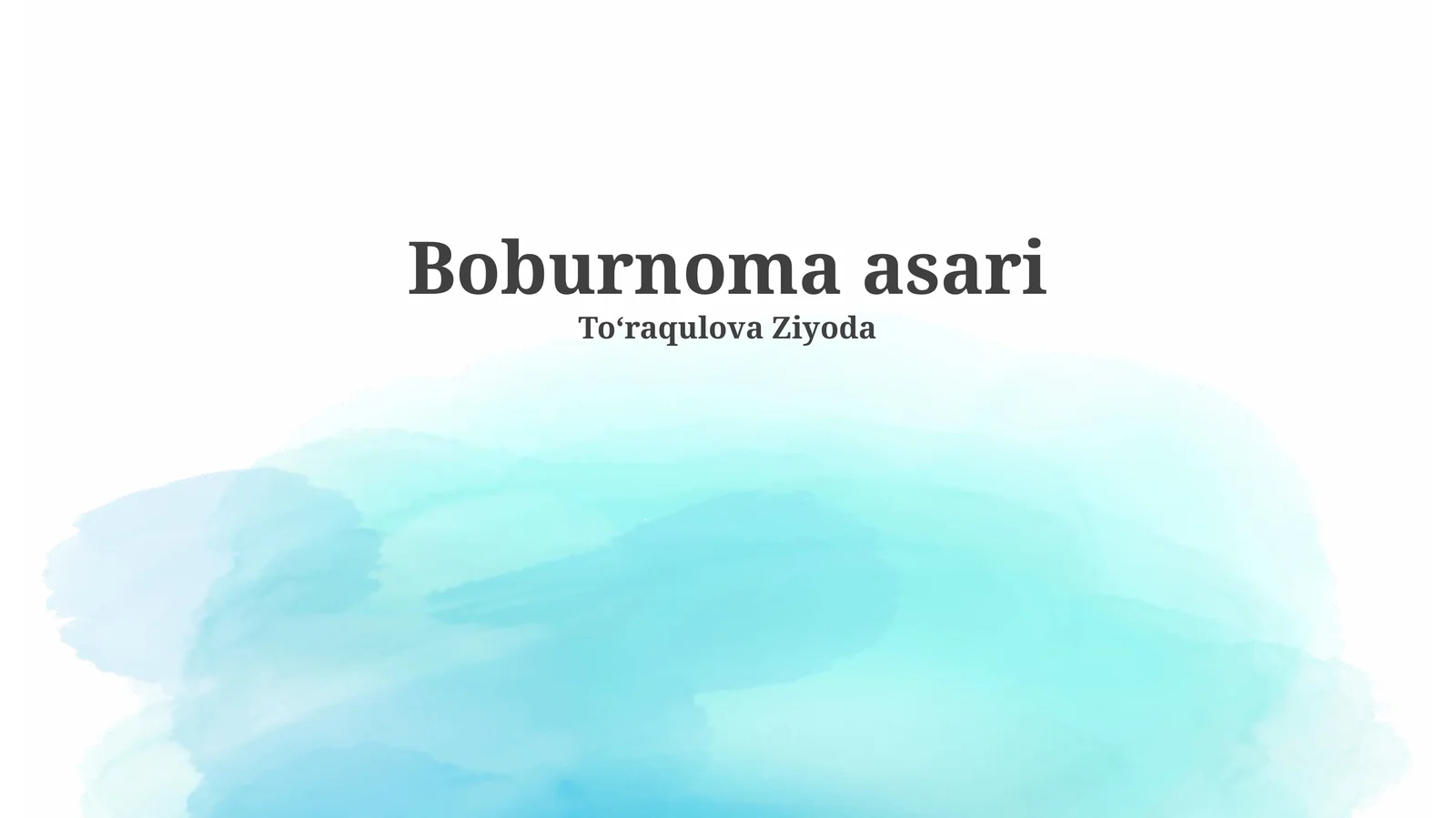 Boburnoma asari