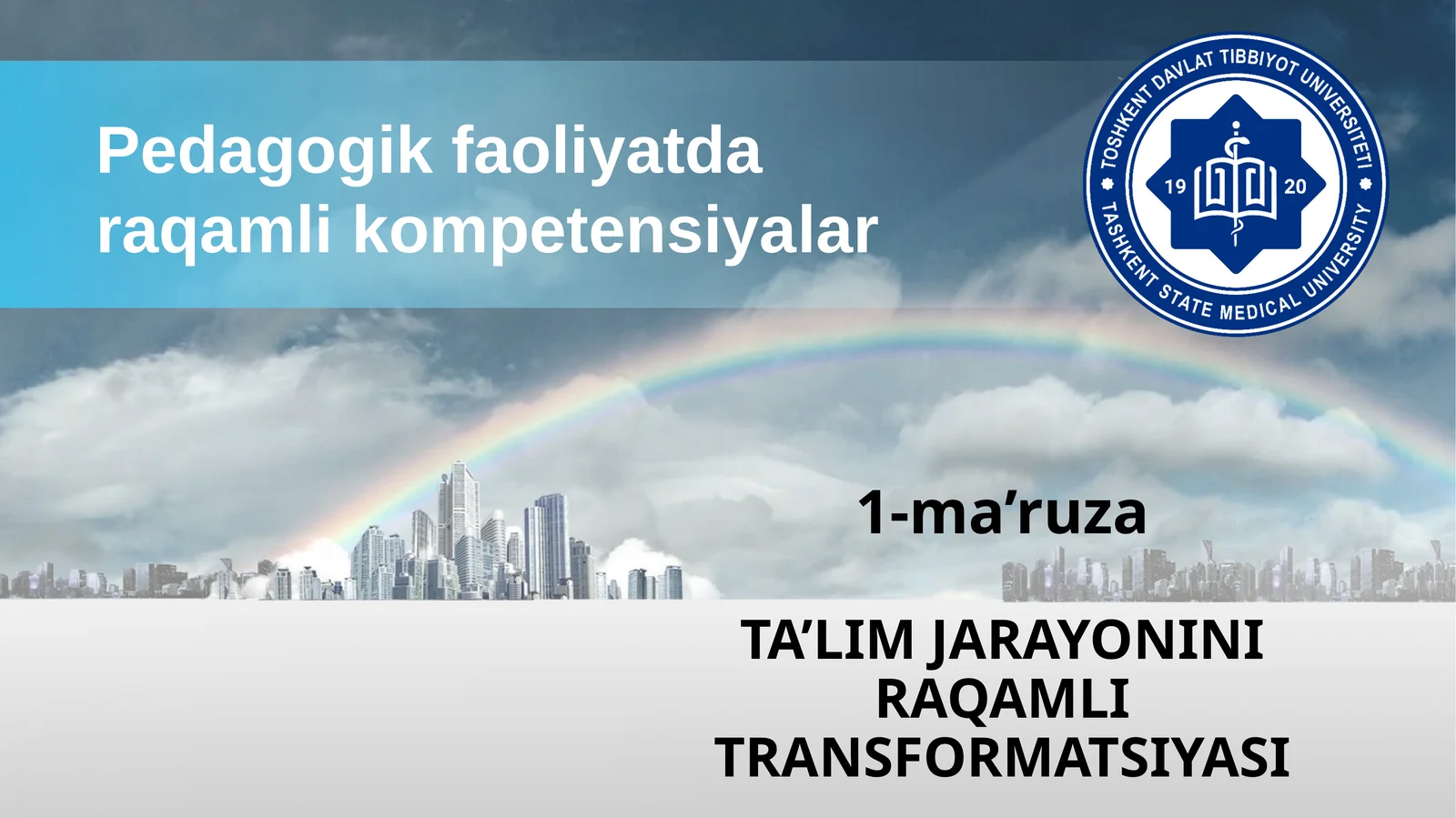 TA’LIM JARAYONINI RAQAMLI TRANSFORMATSIYASI