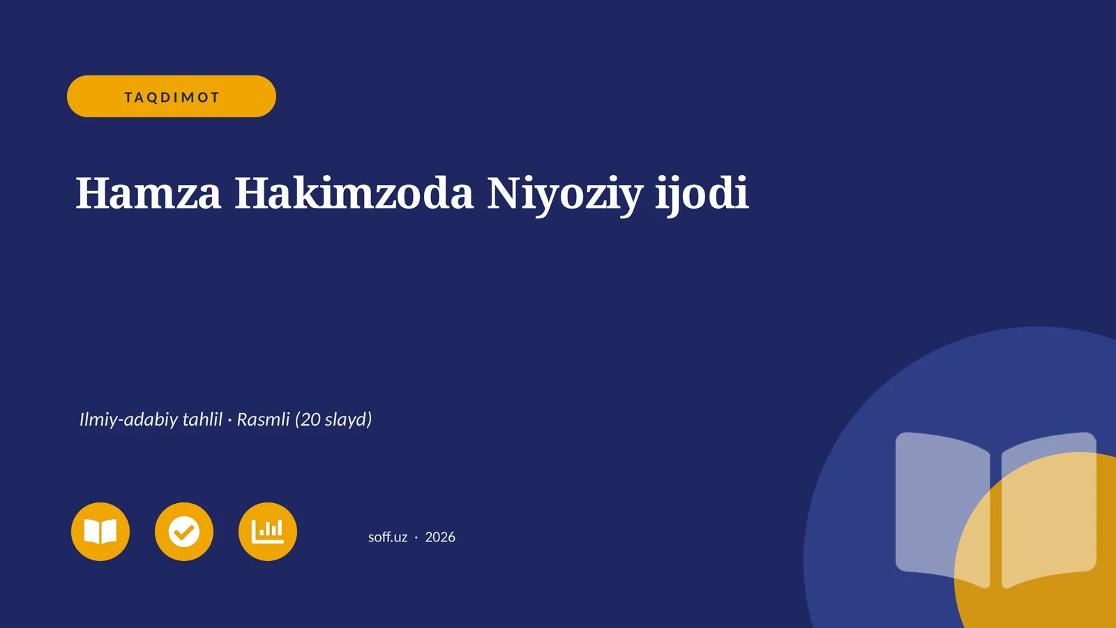Hamza Hakimzoda Niyoziy ijodi