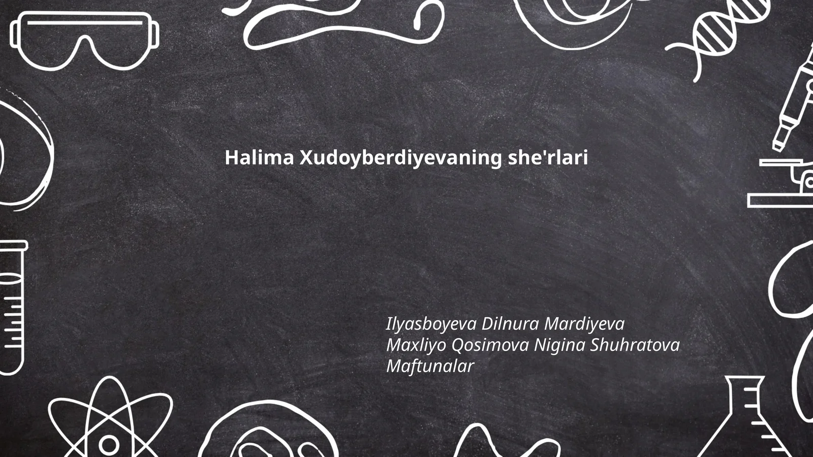 Halima Xudoyberdiyevaning she'rlari