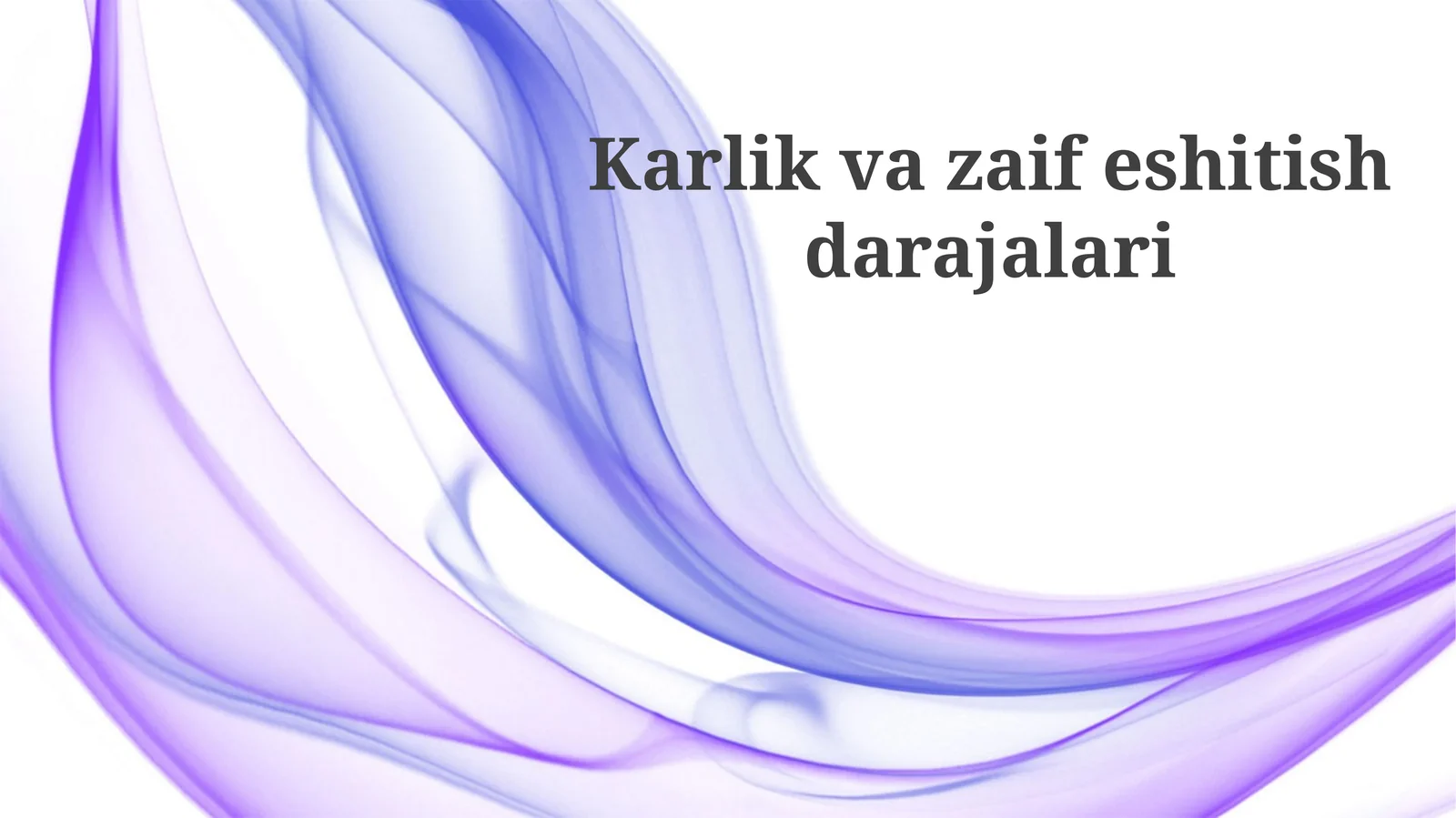 Karlikvazaifeshitishdarajalari