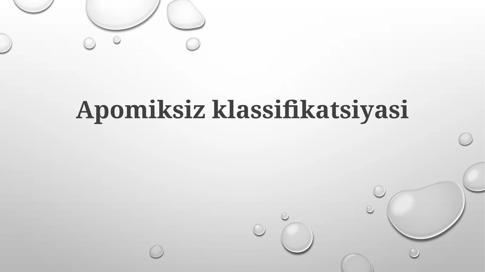 Apomiksizklassifikatsiyasi