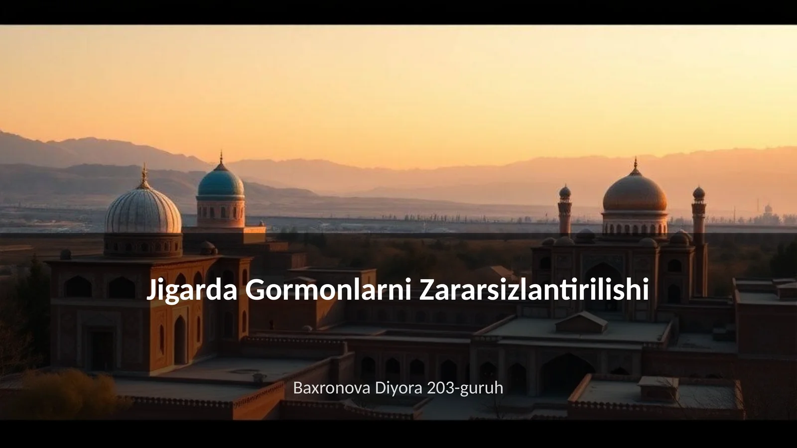 Jigarda Gormonlarni Zararsizlantirilishi
