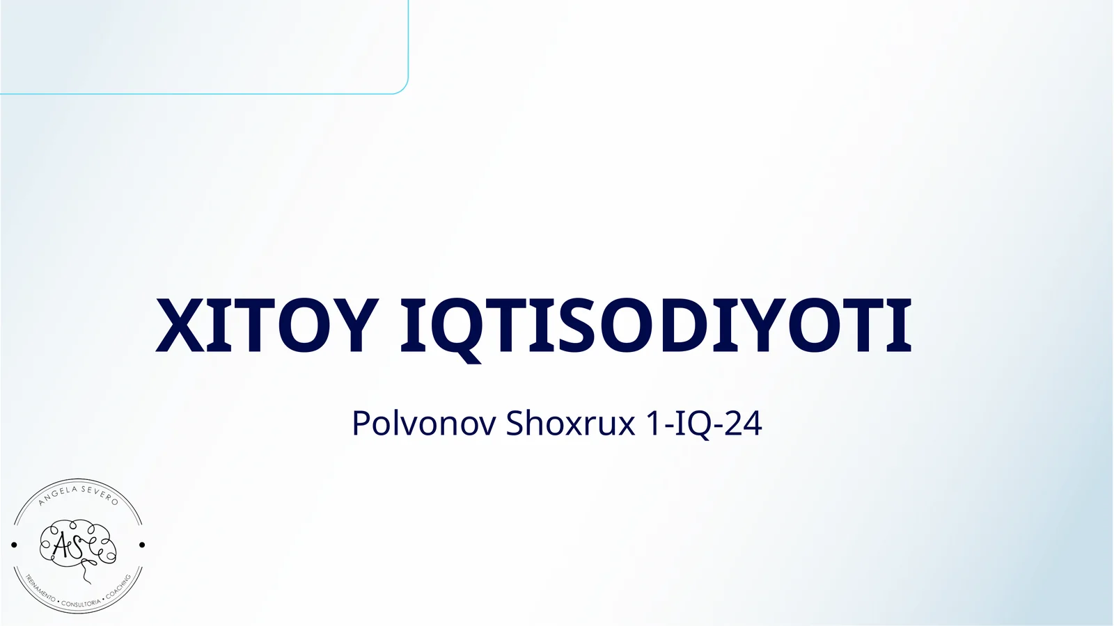 XITOY IQTISODIYOTI