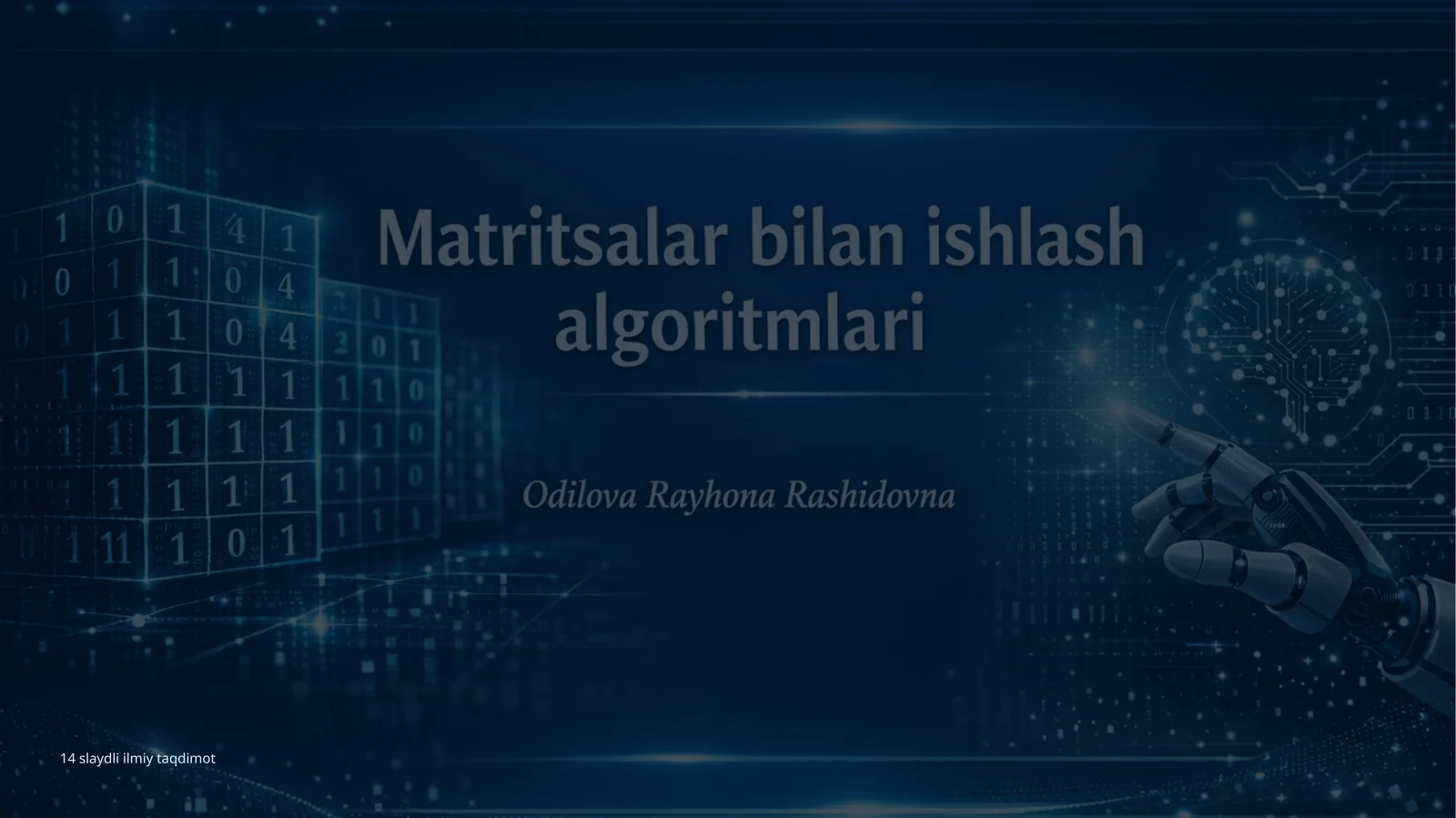 14 slaydli ilmiy taqdimot
