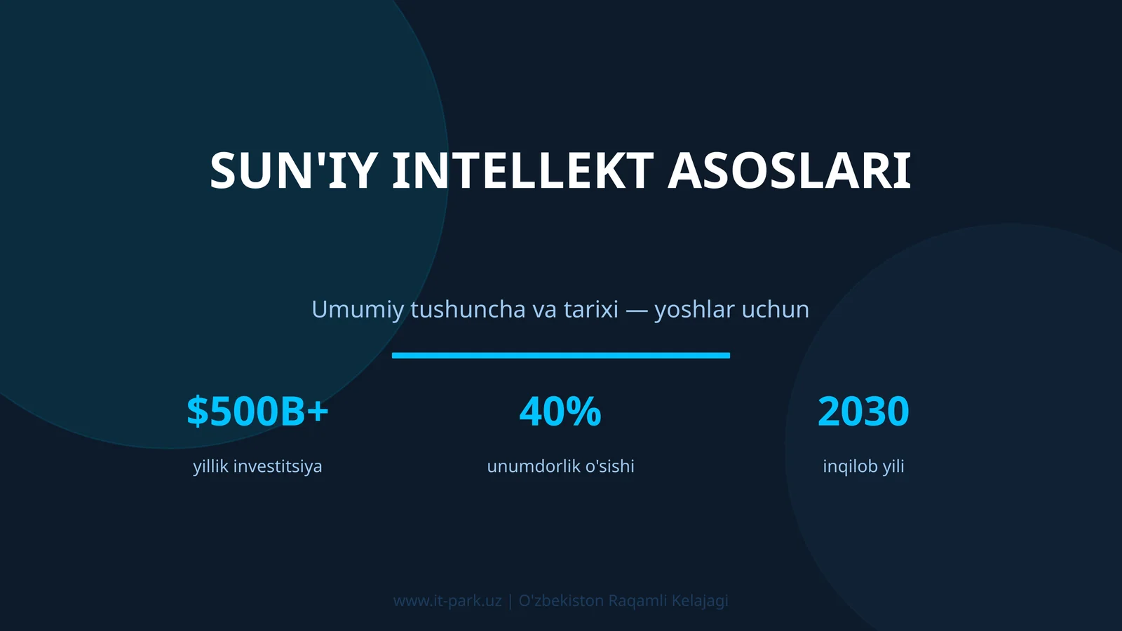 SUN'IY INTELLEKT ASOSLARI