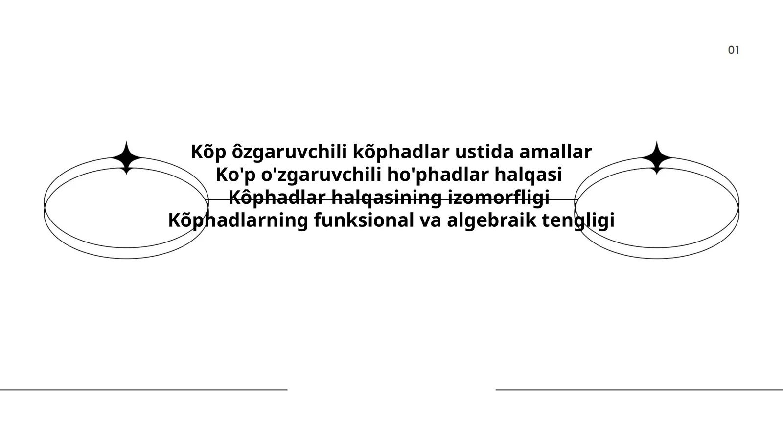 Ko'p o'zgaruvchili ko'phadlar ustida amallar
