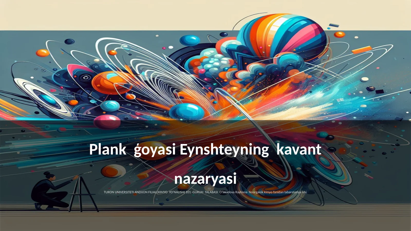 Plank ģoyasi Eynshteyning kavant nazaryasi