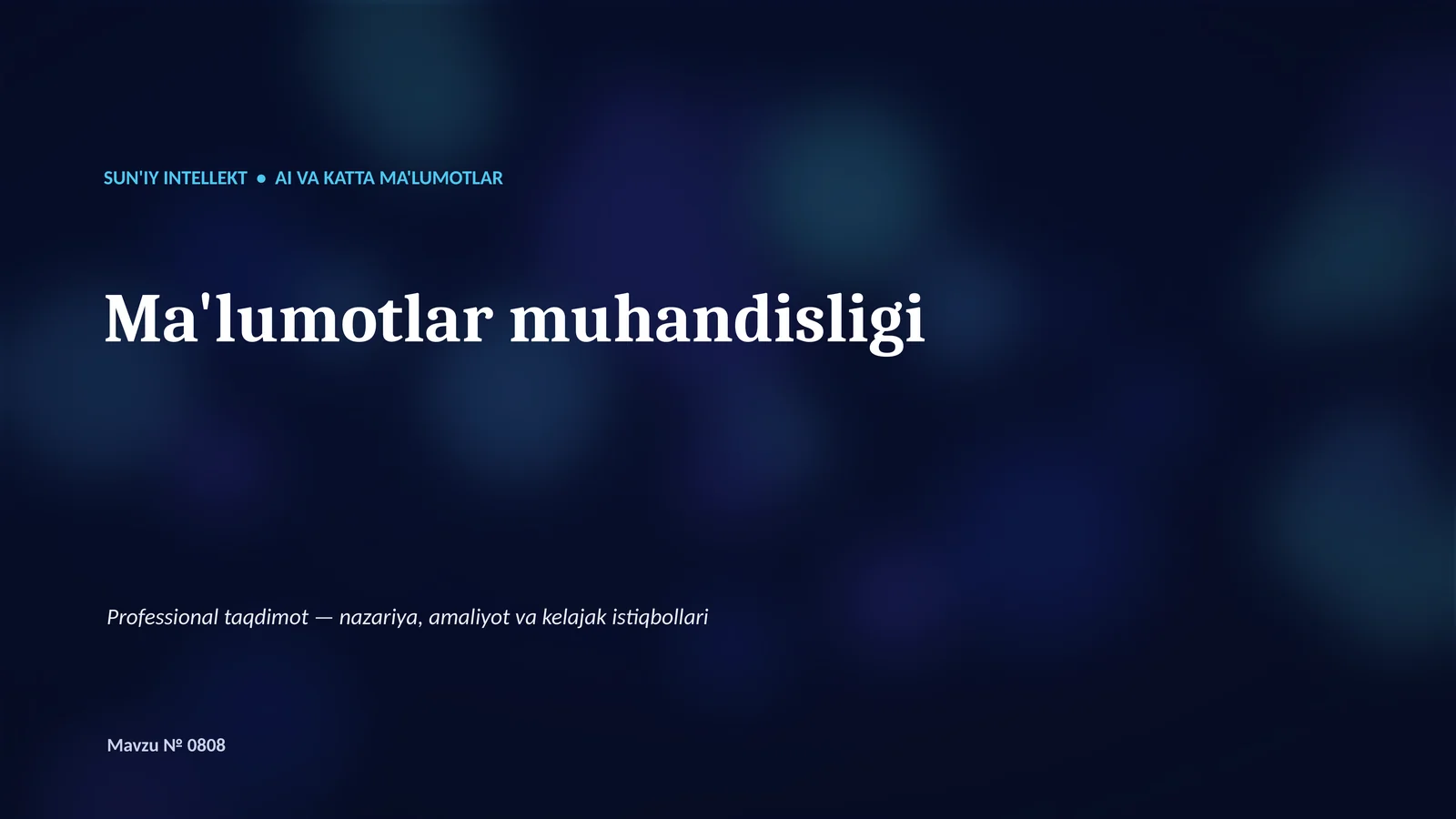 Ma'lumotlar muhandisligi