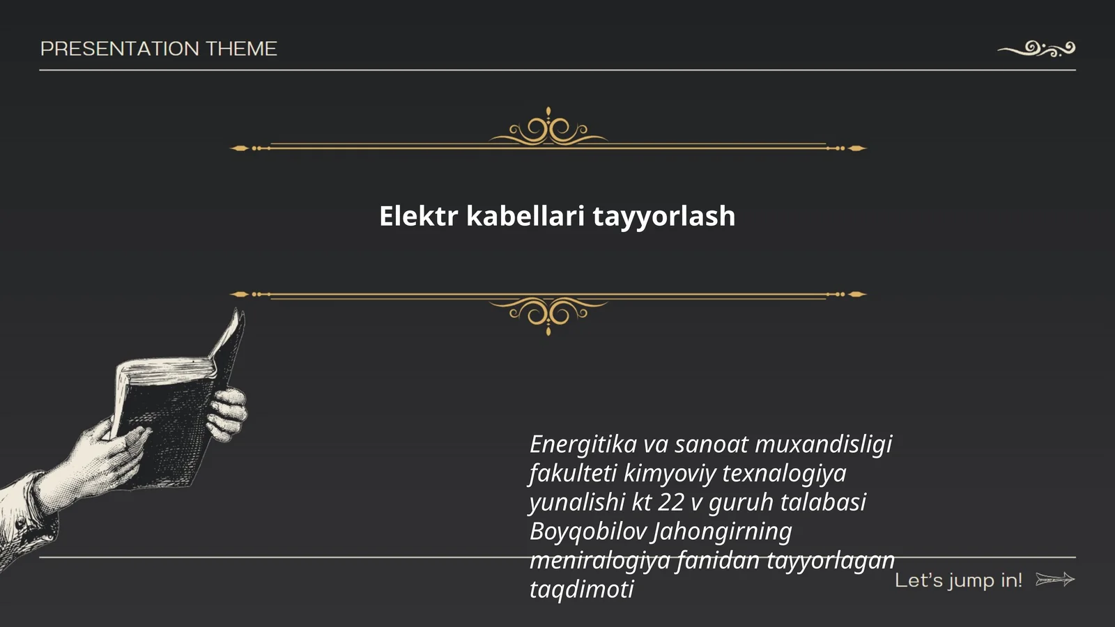 Elektr kabellari tayyorlash