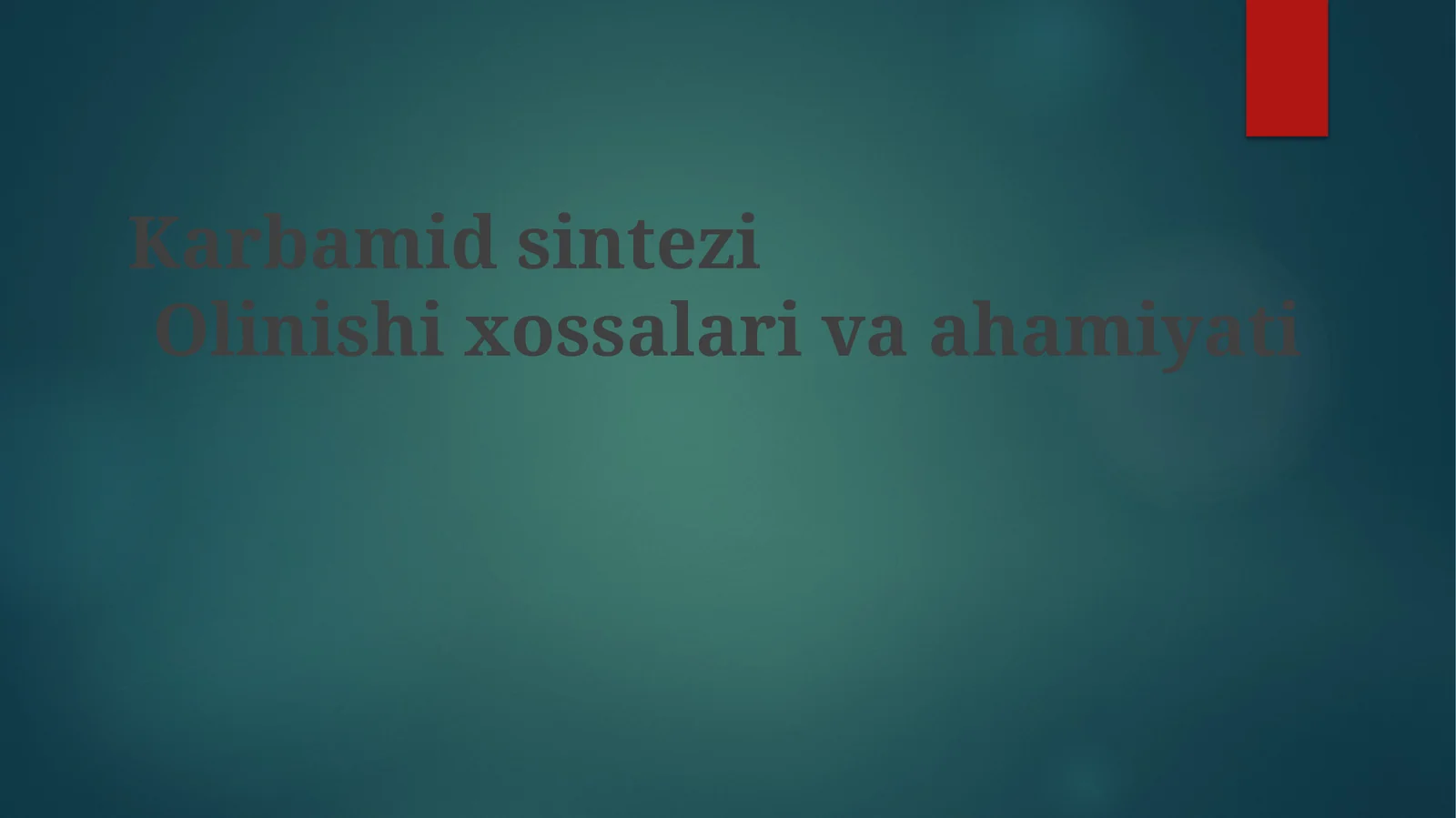 Karbamid Sintezi