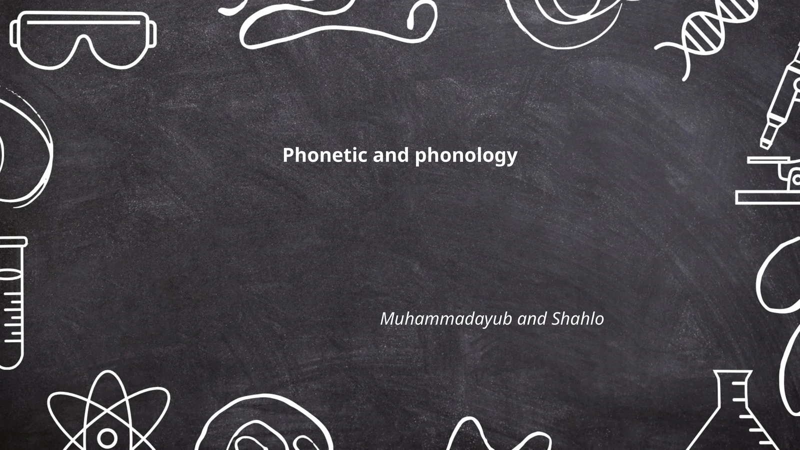 Phonetic and Phonology