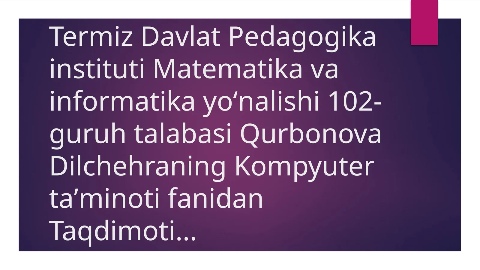Onaplataga YangioʻrnatilganHaritaniishini BIOS orqali boshqarish