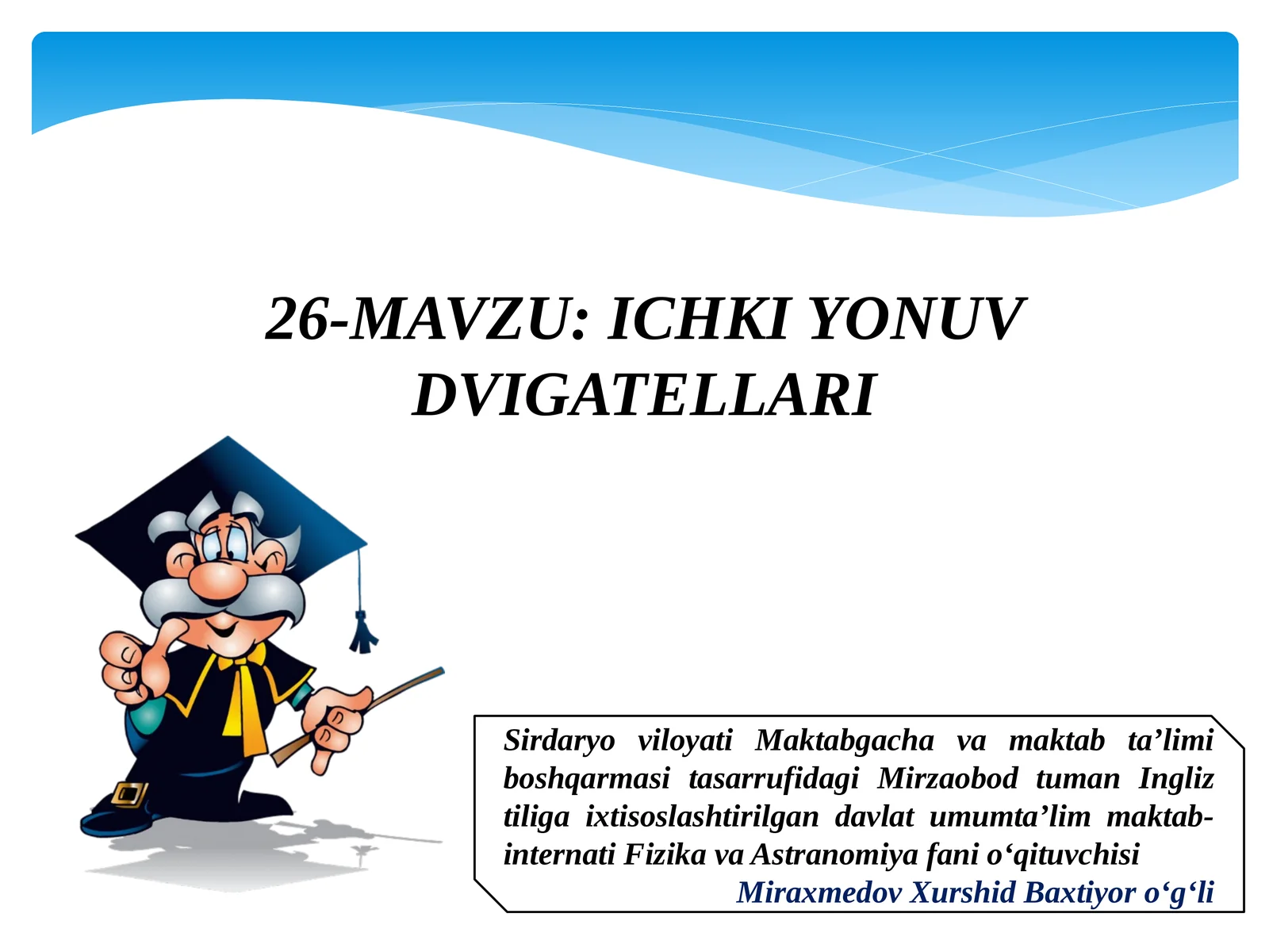 ICHKI YONUV DVIGATELLARI